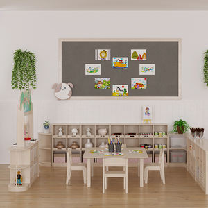 Juego de Mesa y Sillas de Plástico para Niños, para Guardería y Jardín de Infancia, Diseño Moderno, Muebles Duraderos y Ecológicos - Product Image 3