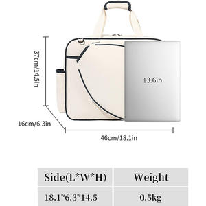 Sac de sport personnalisé avec logo, en tissu écologique, pour raquette de pickleball, sac de transport en toile pour raquette de tennis, sac de voyage pour pickleball - Product Image 3