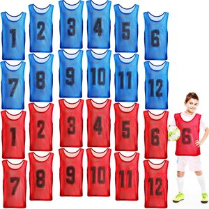 <span class=keywords><strong>24</strong></span> pz Youthteen Pinnies <span class=keywords><strong>Soccer</strong></span> Pinnies maglie da allenamento per giovani da allenamento gilet calcio per bambini giovani adolescenti per adulti maglia reversibile - Product Image 5