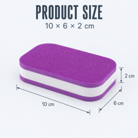 Éponge abrasive robuste en émeri, tampon de nettoyage de cuisine enduit de sable pour casseroles, poêles et plaques de cuisson, logo personnalisé OEM