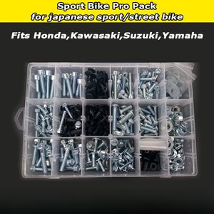 160 pièces japonais Sportbike Bolt Pro Pack pour Honda Yamaha Kawasaki & Suzuki <span class=keywords><strong>moto</strong></span> kit de boulons matériel Pack rapide - Product Image 4