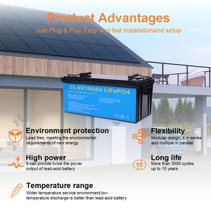Prix hors taxes 12.8V 50Ah 100Ah 25.6V 100Ah 200Ah 51.2V 100Ah 200Ah Batterie solaire au lithium LiFePO4 à décharge profonde empilable pour stockage d'énergie - Product Image 2