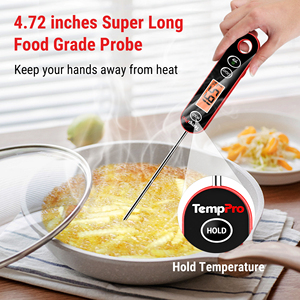 Temppro ic6030 kỹ thuật số nhà bếp ngay lập tức đọc thịt Nhiệt kế cho BBQ cookingthermometer với lớn Backlit hiển thị - Product Image 3