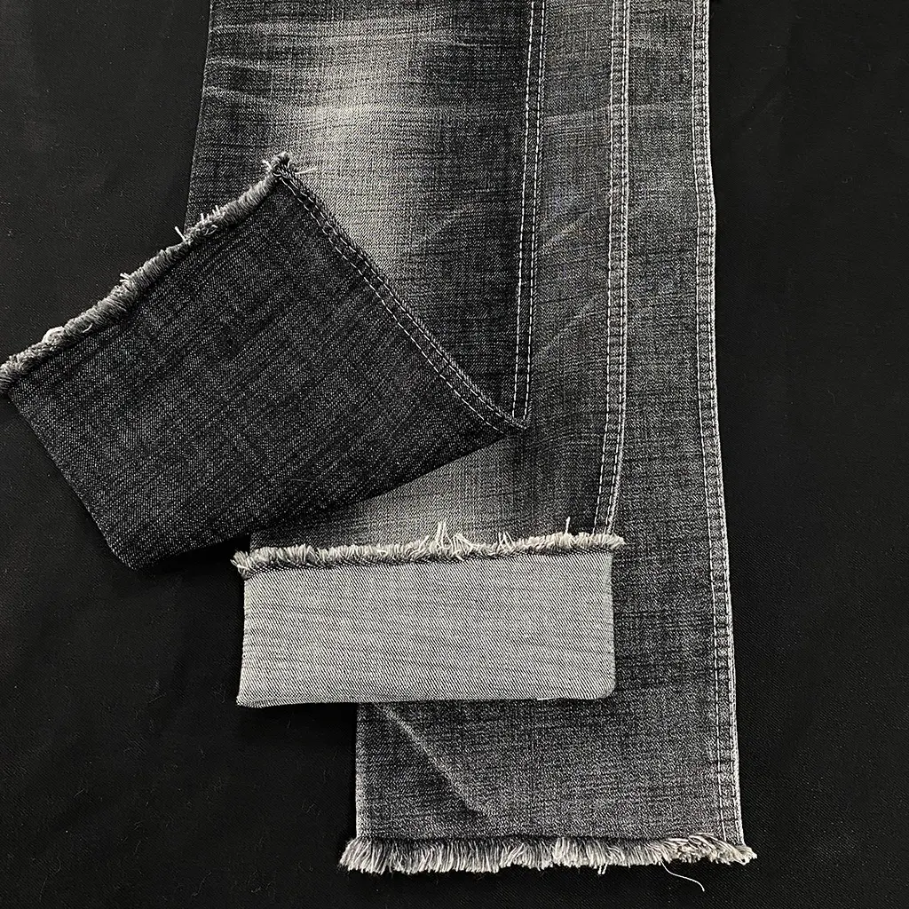 Prezzi del tessuto dei Jeans del Denim della cimosa del Twill riciclato cotone 11.5 Stocklot