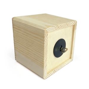 Hucha de madera con estampado liso DIY, hucha de madera sin terminar, hucha de madera decorativa para el hogar, hucha Holz spardose - Product Image 4