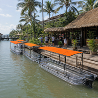 Bateau de tourisme transparent pour 12 passagers, capacité de 1300 kg, pour la location dans les stations balnéaires et les zones touristiques