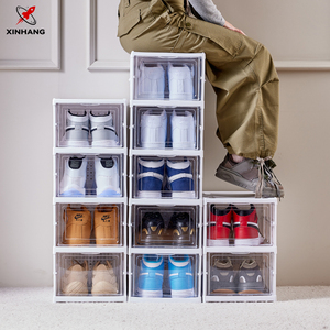<span class=keywords><strong>Scatole</strong></span> <span class=keywords><strong>per</strong></span> <span class=keywords><strong>Scarpe</strong></span> Xinhang Arredamento Casa in <span class=keywords><strong>Plastica</strong></span> Trasparente Impilabili Organizzazione Domestica Scarpiera Trasparente a Tre Livelli - Product Image 5