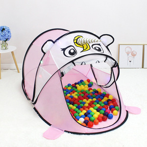 Carpa de juegos de dinosaurios para niños, casa de juguete desplegable para interiores y exteriores, de 2 a 4 años, unisex, de tela suave. - Product Image 2