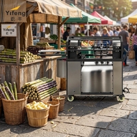 Hoge productiviteit commerciële automatische elektrische fruit- en suikerriet schil-, snij- en reinigingsmachine met lagers