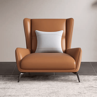 Fauteuil de salon modulaire moderne relaxant en cuir synthétique, ensemble de canapé de bureau, fauteuil inclinable de loisirs pour le salon, écologique