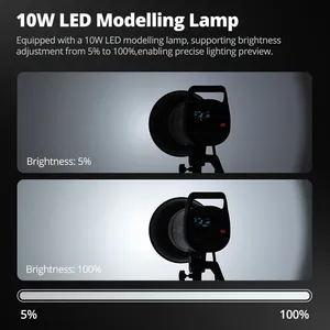 <span class=keywords><strong>Flash</strong></span> de studio professionnel compact Godox SK300III-V SK400III-V SK300IIIV SK400IIIV avec système X 2.4G pour photographie et streaming en studio - Product Image 5