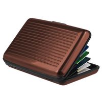 Vente en gros de porte-cartes en aluminium RFID avec logo personnalisé Protecteur de portefeuille antivol pour cartes de visite et passeports