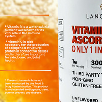 Poudre de Vitamine C (Acide L-Ascorbique) Premium 500g, 500 Doses, Testée en Laboratoire, Sans OGM, Favorise la Synthèse du Collagène, Antioxydant