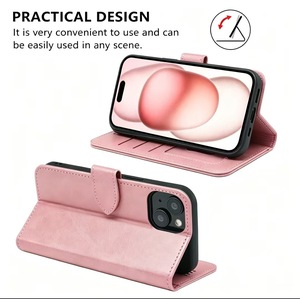 <span class=keywords><strong>เคส</strong></span>โทรศัพท์แบบกระเป๋าสตางค์หนัง PU ดีไซน์เรียบง่าย ข้ามพรมแดน พร้อมแม่เหล็ก สำหรับ <span class=keywords><strong>13</strong></span>/15  พร้อมกรอบรูปแบบพับได้ - Product Image 3