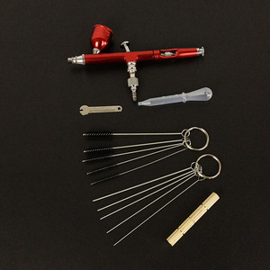 Kit d'aérographe à double action H130, alimentation par gravité 7,0 cc, vitesse réglable pour les travaux d'art, la fabrication de modèles, l'artisanat, la décoration de céramique - Product Image 2