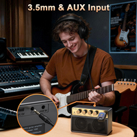 Amplificateur de guitare analogique 10W en gros avec Bluetooth 5.1, modes Clean et Distortion, entrée jack 1/4, ampli d'entraînement pour guitare électrique et basse