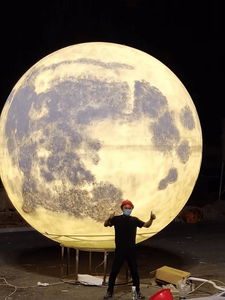 Lámpara de Techo ECOJAS Moon, Decoración de Ambiente de Diseño, Luminarias con Impresión 3D de Planeta, Lámpara Lunar para Exteriores P-0523 - Product Image 4