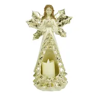 맞춤형 홈 장식 수지 기념 선물-천사 Tealight 캔들 홀더 동상 Led 촛불