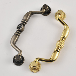 Furniture Handle Bar Zinc Alloy Antique Bronze <b>Gold</b> 97mm Drawer <b>Cabinet</b> Door Pull Minimalist Style Durable - Product Image 4