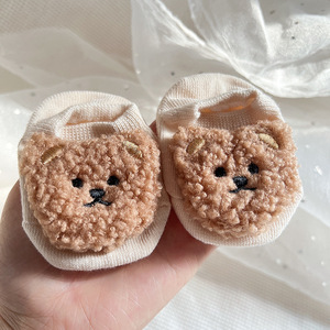 LRT New Design Wholesale European Knit Cotton Baby Non Slip <strong>Socks</strong> Custom Cute Tube Ribbed <strong>Teddy</strong> <strong>Bear</strong> Baby Anti Slip <strong>Socks</strong> - Product Image 4