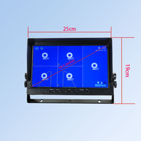 Pantalla IPS de 10,1 pulgadas, pantalla dividida de 5 CANALES, advertencia de peatones BSD, pantalla integrada MP5 para reproducir videos de conducción