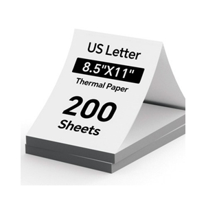 Carta termica continua con lettera 8.5x11 Fanfold 70g senza Mini stampanti termiche senza BPA fatture continue ricevute di imballaggio - Product Image 6