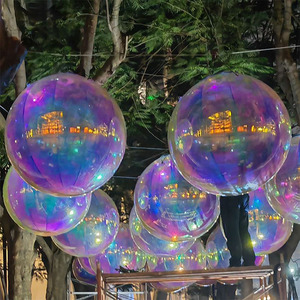 Boule miroir gonflable personnalisable pour décoration de mariage et de fête, avec couleur laser - Product Image 4