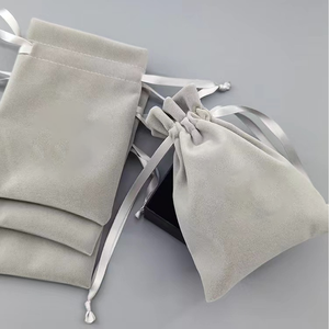 Borsa <span class=keywords><strong>a</strong></span> tracolla con coulisse in velluto con Logo personalizzato Multi-formato antipolvere per gioielli cosmetici per scarpe - Product Image 5