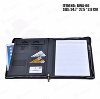 Personnalisé En Cuir Imprimé Personnalisé Juridique A4 Taille Dossiers de Documents Porte-Certificat