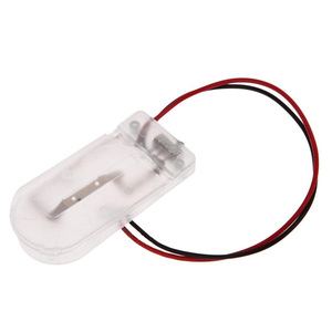 CR2032 Button Coin Cell Battery Socket Holder Case Cover With ON-OFF Switch 3V 2 Slots Battery Storage Box Transparent