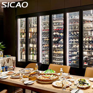 Enfriador de Vino de Lujo con Diseño Personalizado Sicao, Refrigeradores Integrados o Independientes, Estantes para Botellas, Modelo JC-900A/B - Product Image 6
