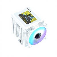 FEZCOOL CV620 Compact Dual-tower LCD Liquid-cooled CPU Cooler 6 Heat Pipes Fluid Bearing Copper-aluminum Bonding Compatible ARGB