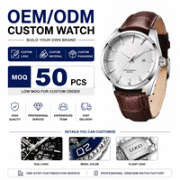 Montre à quartz pour homme Benyar 5163 personnalisée, bracelet en cuir tendance, design de cadran élégant, montre-bracelet tendance, montre quotidienne, OEM ODM
