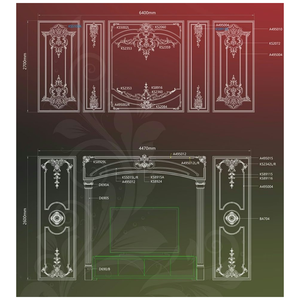 Set completo di modanature in poliuretano <span class=keywords><strong>per</strong></span> decorazioni interne, cornici e <span class=keywords><strong>stucco</strong></span> in poliuretano da parete - Product Image 1