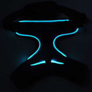 เสื้อกั๊กสุนัข RGB สะท้อนแสงชนิด C ผ้าไนล่อนปรับได้อุปกรณ์สุนัขไฟ LED ความปลอดภัยกลางแจ้งแบบชาร์จไฟได้ดีไซน์ใหม่ - Product Image 3