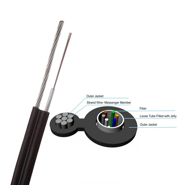 Factory Wholesale Fig 8structure 12 24 48 96 Core Fiber Optic Cable Outdoor Fibra Optica Communication Cables