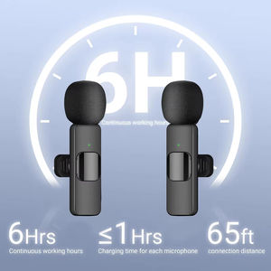 Micrófono Inalámbrico de Solapa, Micrófono Lavalier Inalámbrico, Micrófono de Solapa para iPhone - Product Image 2