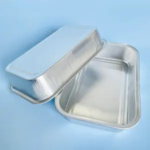 Airline Aluminum Foil Tray 370ml Disposable Airline Aluminum Foil Casseroles Container Colored Airline Food Casserole With