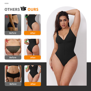 Bán buôn siêu mỏng làm mát Tummy kiểm soát Shapewear backless bosysui <span class=keywords><strong>thong</strong></span> Shapewear cộng với kích thước Zip thiết kế - Product Image 3