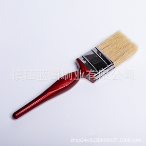Brocha Plana para Pintar con Cerdas de Cerdo, Mango de Plástico Rojo, 14-20mm, Origen Zhenjiang Jiangsu - Product Image 5