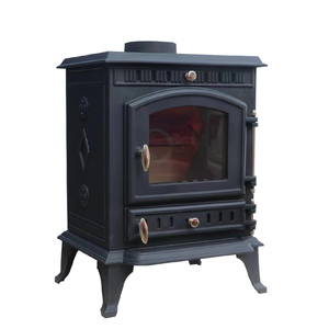 Estufa de puerta de hierro fundido de estilo europeo, chimeneas de madera, estufa de leña de combustible múltiple independiente para uso doméstico - Product Image 3
