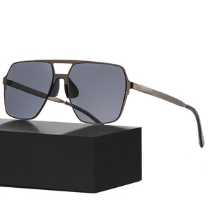 Gafas de Sol Polarizadas Red Wolf para Hombre, Lentes de Nailon con Protección UV400, Montura Negra, Estilo Conducir, Moda Instagram, Protección Solar - Product Image 3