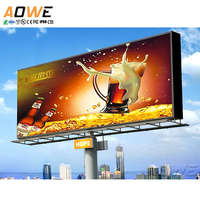 Pantalla LED para Publicidad Exterior AOWE, Carteles LED a Todo Color, Panel de Visualización LED, Precio de Cartel Digital, Pantalla LED