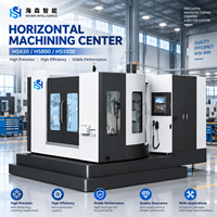 Nouveau centre d'usinage horizontal CNC automatique robuste BT50, fraiseuse de haute précision avec commande Mitsubishi pour métaux lourds