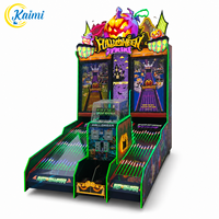 KAIMI Meilleure Vente Machine de tir à monnayeur pour deux joueurs, thème Citrouille d'Halloween, avec système de rédemption de tickets de loterie en métal
