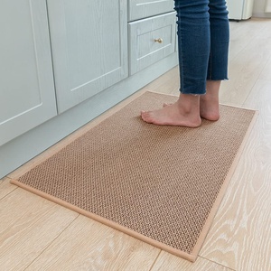 Alfombra de cocina de lino de microfibra antideslizante de diseño personalizado Alfombra de puerta lavable con patrón 3D Alfombras y alfombras antideslizantes para la venta - Product Image 4