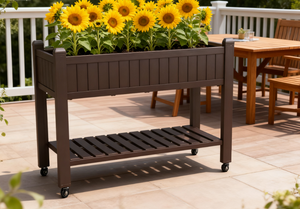 Jardinière rectangulaire en plastique lit <span class=keywords><strong>potager</strong></span> surélevé - Product Image 6