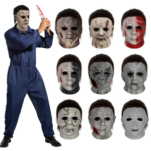 Máscara de Michael Myers para Halloween, Máscara de Látex de Personaje de Película de Terror para Adultos, Disfraz para Fiesta, Venta al por Mayor - Product Image 1