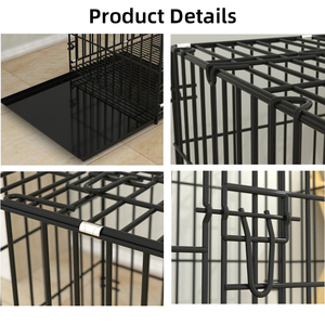 Fabricant en gros de cages pour animaux de compagnie en métal à motif solide, cages pour chats et chiens, personnalisation, cages de transport pour animaux de compagnie, grande <span class=keywords><strong>cage</strong></span> - Product Image 2