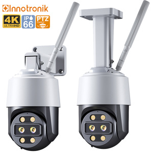 Innotronik 4K 8MP户外速度圆顶10倍变焦人形跟踪Wifi PTZ彩色夜间闭路电视双镜头监控摄像头 - Product Image 1